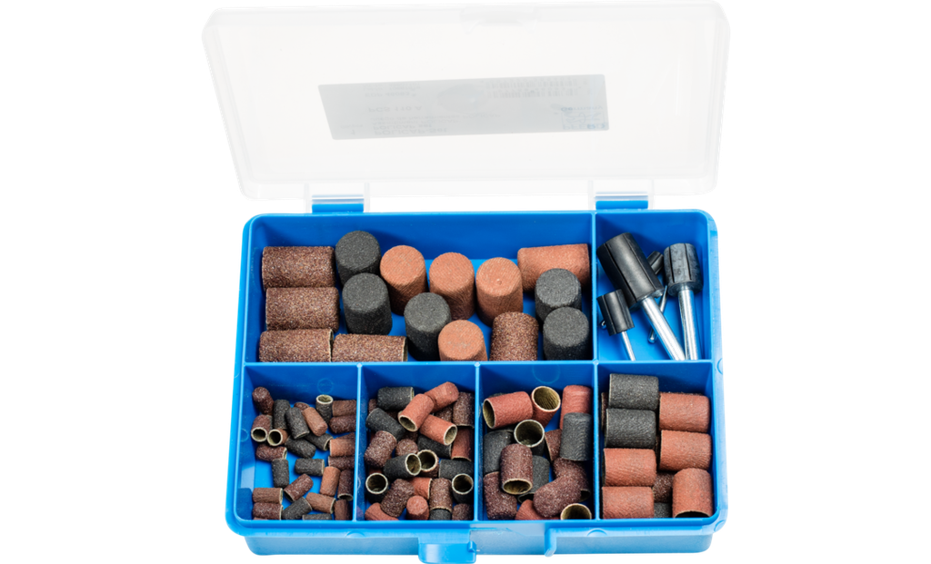 Assortiment de capuchons abrasifs avec porte capuchon PFERD PCS ZYA 110 - 355404
