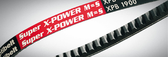 Courroie trapézoïdale flancs nus crantée OPTIBELT X-POWER XPA 3000