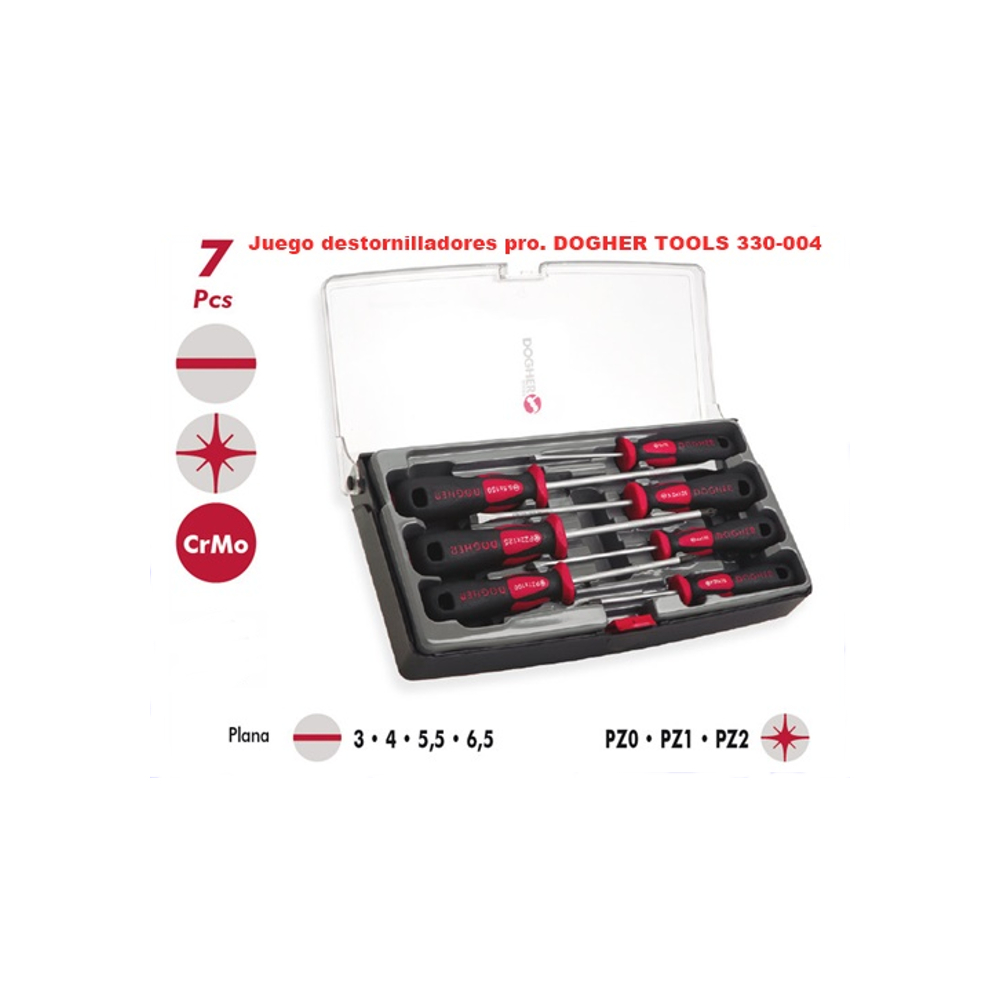 Coffret de 7 tournevis professionnels DOGHER 330-004