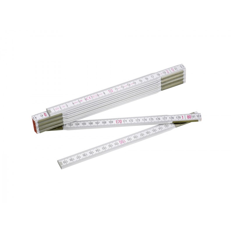 Mètre pliant bois 2Mx16mm - type Hobby SOLID ZE100320