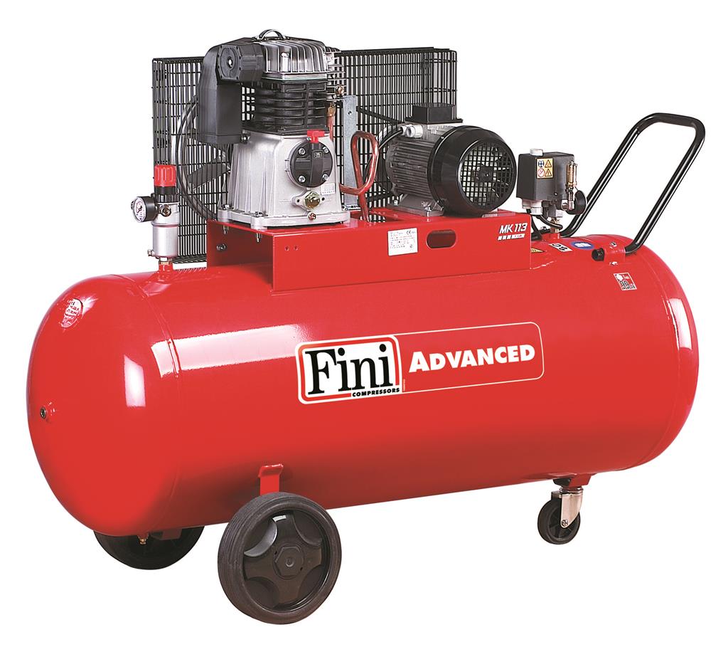 Compresseur à pistons FINI MK113-270-5.5-10B cuve 270L débit: 555L/min 5,5CV 10bar