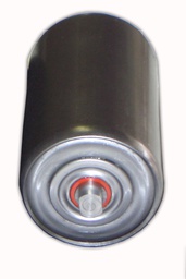 Rouleau de convoyeur a bande dia 89/3,2 x 240mm Axe dia 20 x 266mm Méplats 14x10mm avec roulements 6204