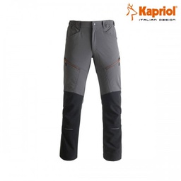 [KA1051670002] Pantalon de travail à taille élastique KAPRIOL Vertical taille L couleur Gris/Noir - 1051670002