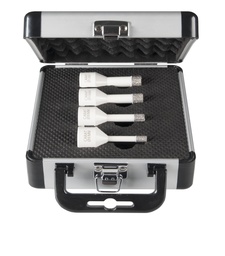 [CAEHSSET0600] Jeu de 4 couronnes diamantées à sec pour carrelage - dia 6-8-10-12mm  CARAT EHSSET0600