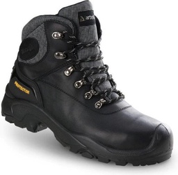 [AR1025083010] Chaussure de sécurité haute de sport, type outdoor, très confortable. Corps en cuir pleine fleur noir imperméable de qualité supérieure ARTELLI PRO-SPORT S3 HRO SRC pointure 45