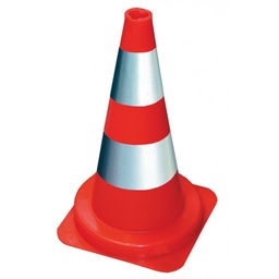 [VM147104] Cone de signalisation orange fluo avec Andes réfléchissantes Hauteur 50 cm COLOR LINE VM147104