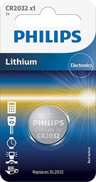 [PHCR2032] Pile plate Lithium 3V PHILIPS CR2032 - blister 1pc