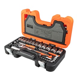 [BAS560] Jeu de douilles standard 1/4'' et 1/2’’ 56pcs BAHCO S580