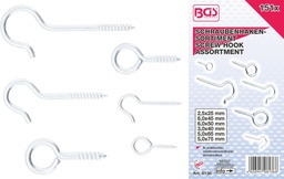 [BGS8136] Coffret d'assortiments crochets 2,5-4,8 - 151 pcs BGS 8136