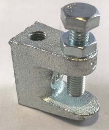 [FL3DM12Zn] Lindapter pince type FL-3D M 12 Zn pour poutrelle à ailes parallèles et inclinées 10 trou arrière taraudé d = (M12)