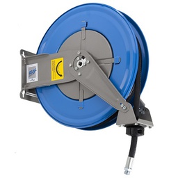[AL07779314] Enrouleur avec flexible caoutchouc 15 mètres, Ø intérieur 10 mm, pression max. 20 bar avec raccord de connexion 3/8″ Gaz (M) et support fixe ALGI 07779314
