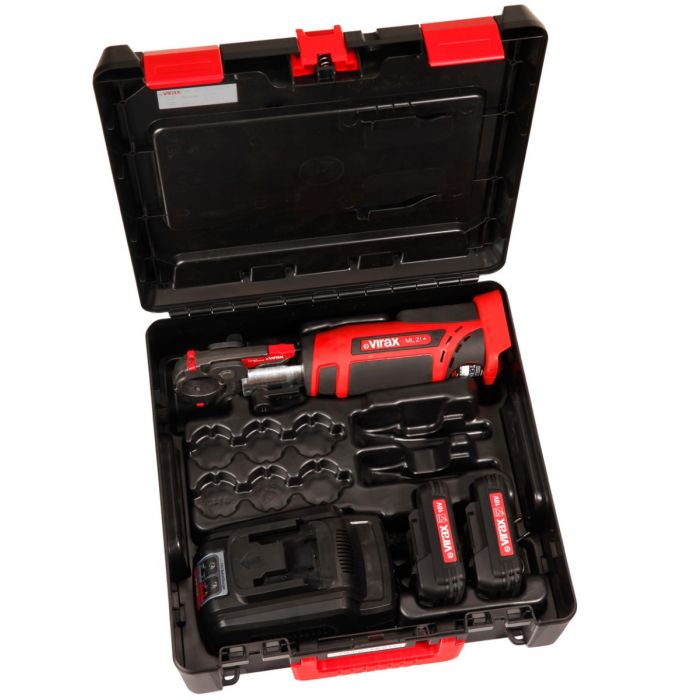 Presse à sertir électro-hydraulique VIPER ML21 + pinces + 2 batteries 18V VIRAX 253522