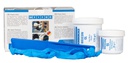 Système à base de résine époxy chargé de minéraux pour le revêtement anti-usure, durcissement rapide WEICON GL 1,0Kg