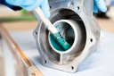 Système à base de résine époxy chargé de minéraux pour le revêtement anti-usure, durcissement rapide WEICON GL 1,0Kg