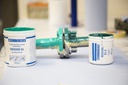 Système à base de résine époxy chargé de minéraux pour le revêtement anti-usure, durcissement rapide WEICON GL 1,0Kg