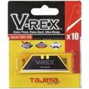 Etui de 10 lames de cutter trapèzes 60x0,7mm TAJIMA V-REX VRB-10B
