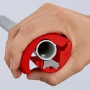 Coupe-tube pour les tubes en plastique et les manchons d'étanchéité de diamètre 20 à 50mm KNIPEX Box