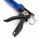 Pistolet à silicone modèle professionnel semi-ouvert métallique avec double ratio TAJIMA &quot;Convoy-RS&quot;