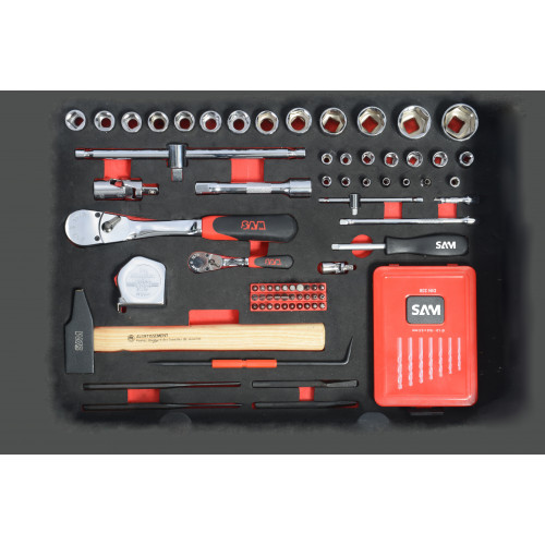 Valise Trolley équipée de 136 outils SAM CP-136NZ