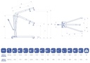 Grue d'atelier pliable 0,5T OMCN OGP05/S