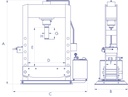 Presse hydraulique manuelle 30 tonnes OMCN OP30/SA - 724564809