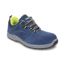 Chaussure basse en daim perforée bleue , avec empiècements en mesh hautement respirant -S1P SRC BETA 7225PEK/44