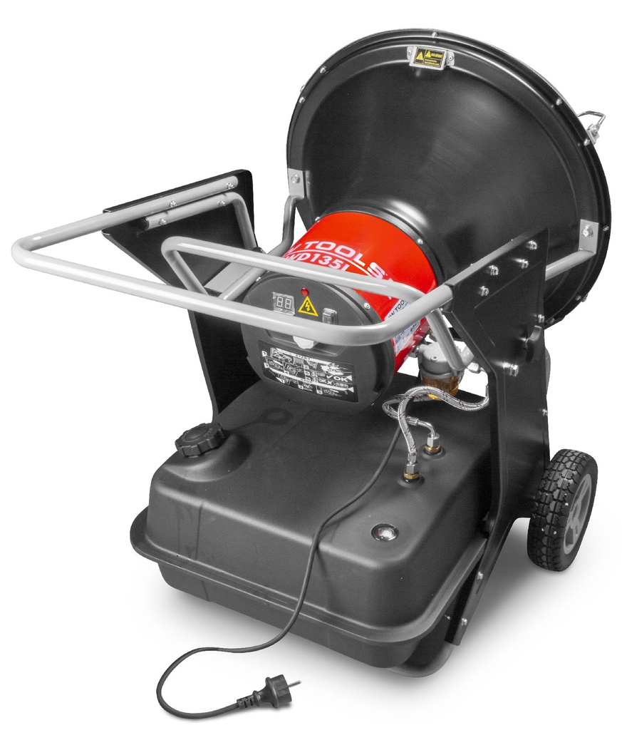 Chauffage diesel infrarouge pour une chaleur rayonnante MW-TOOLS WD135i