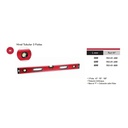 Niveau alu tubulaire magnétique 3 fioles 0,5mm/M Lg:400mm DOGHER 783-01-400