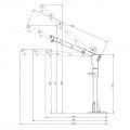 Grue d'une capacité de 300 kg avec treuil électrique 12 V MW TOOLS BK30012 - 754753107