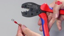 Pince à sertir universelle pour cosses et connecteurs isolés ainsi que connecteurs ouverts non isolés 240mm KNIPEX 975236