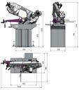Scie à ruban stationnaire à vitesse variable OPTISAW S275NV 230V