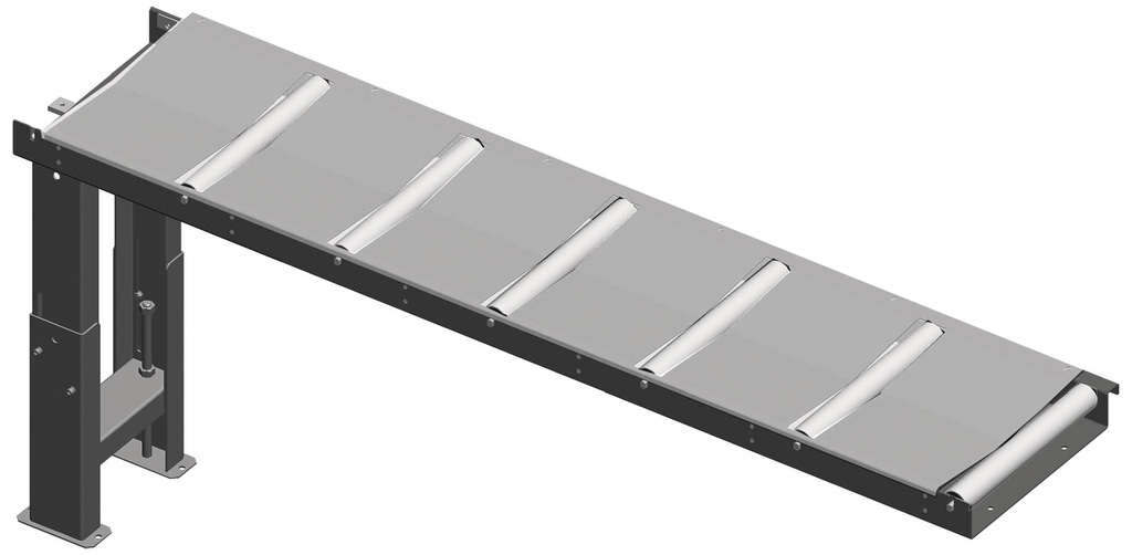 Convoyeur à rouleaux METALKRAFT 2000x390mm - 200kg/M