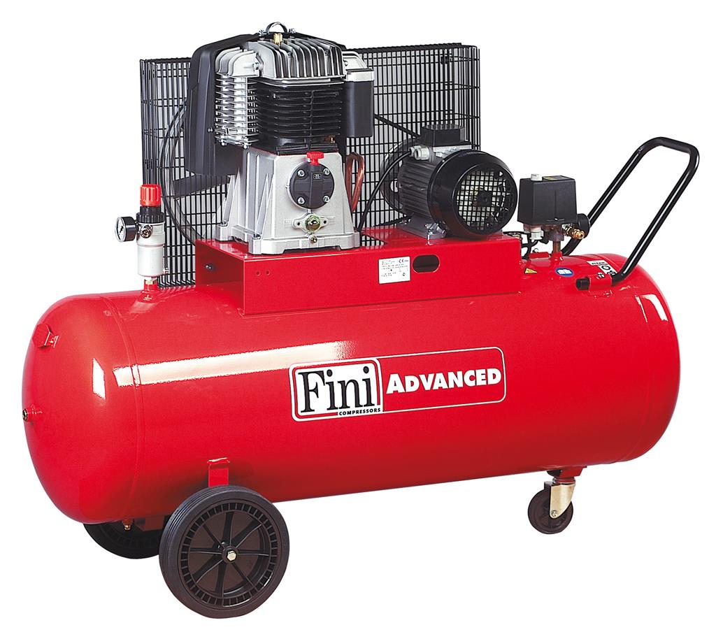Compresseur à pistons FINI BK cuve 270L débit: 493L/min 5,5CV 10bar