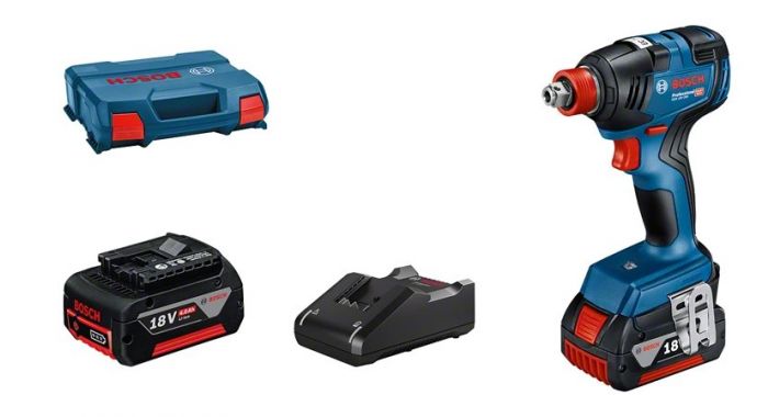 Visseuse à chocs BOSCH GDX 18V-200 + 2 accus 4,0Ah - 06019J2206
