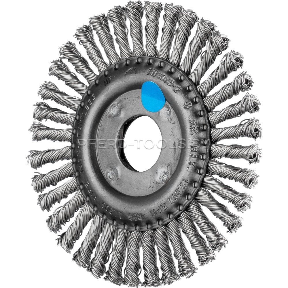 Brosse plate fil acier torsadées PFERD POS RBG 12512/22,2 ST0,50 - 530597