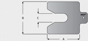 Cales d'épaisseur calibrées taille 100mm SKF TMAS 100-010 (paquet de 10pcs)