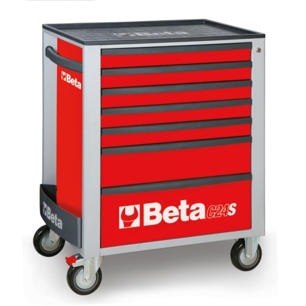 Servante d’atelier 7 tiroirs BETA C24S/7-R Rouge