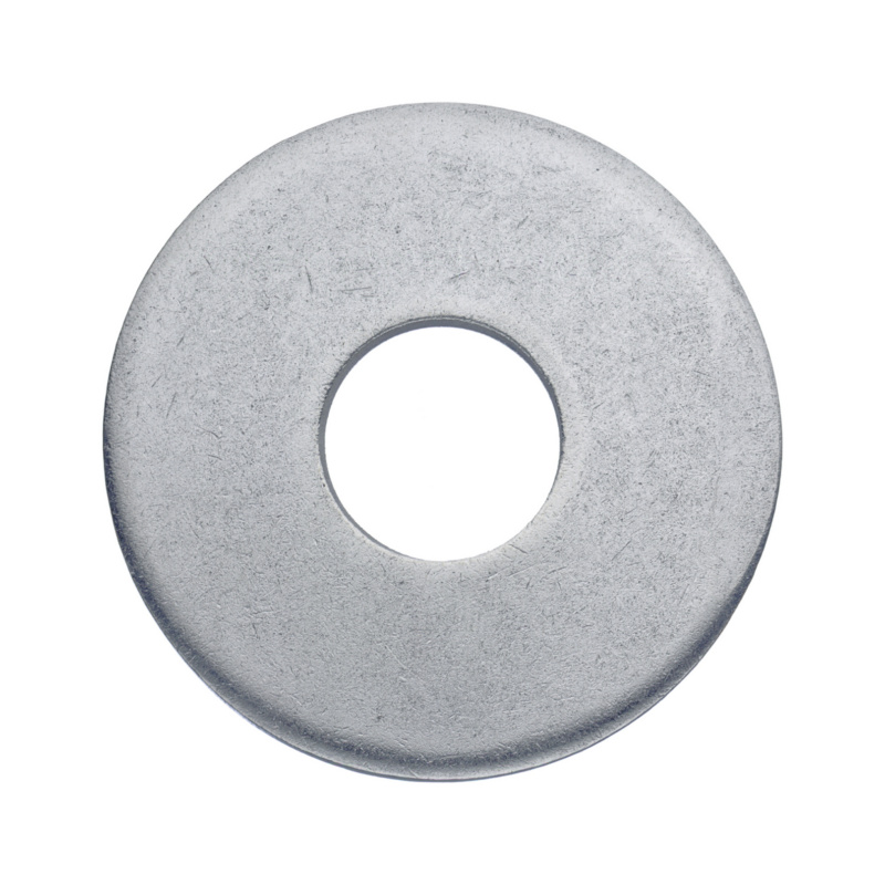 Rondelle carrossier DIN9021 M6 D=3d - Acier dureté 140HV - Zingué (200pcs)