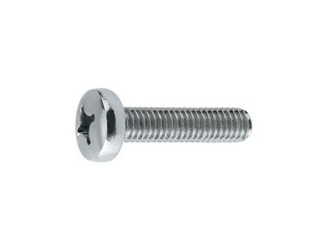 Vis à tête bombée cruciforme PH2 DIN7985 M5x10 - Zingué filet total (1000pcs)