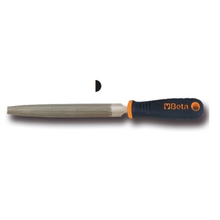 Lime demi-ronde demi-douce avec manche longueur 200mm BETA 1719 BMA8/M