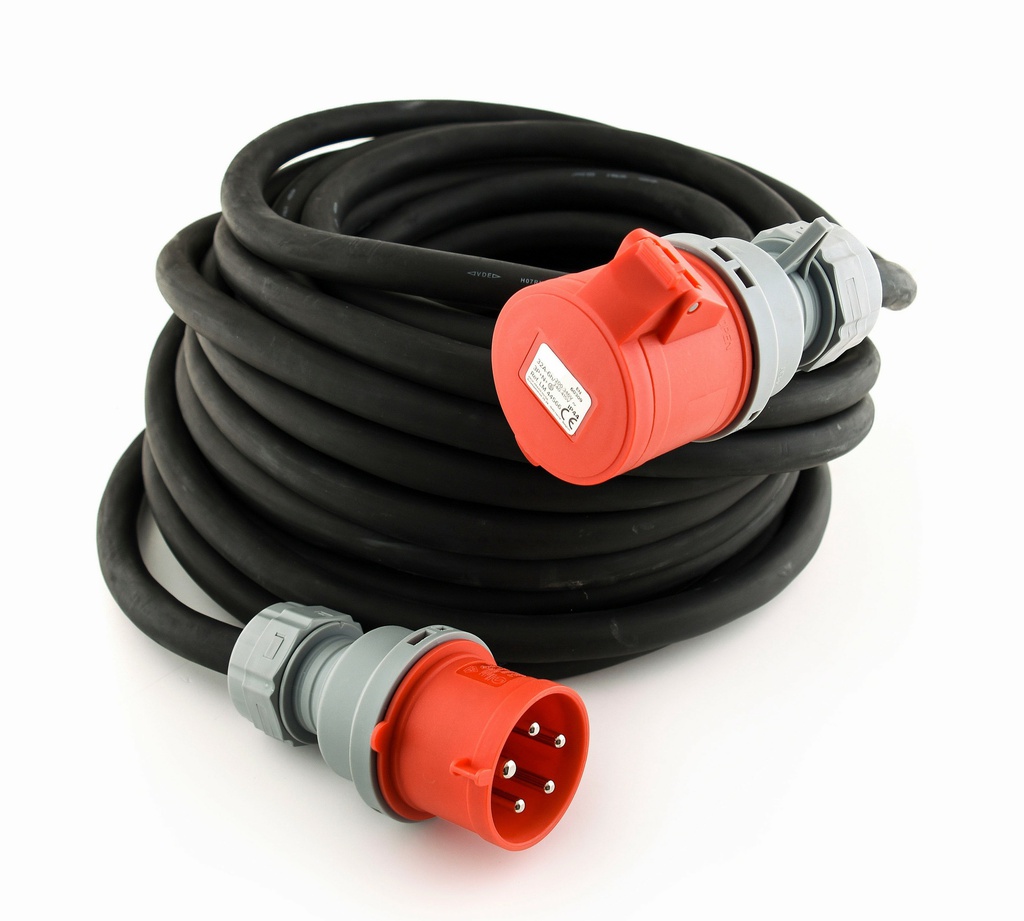 Rallonge néoprène de câble électrique PRO 25M 5x6mm2 32A LUMX LM44566