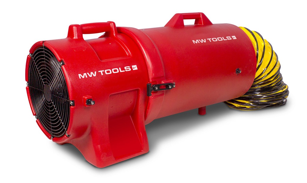 Ventilateur mobile 750 W, avec flexible de 10 m et porte-tuyau confortable Fabriqué entièrement en polyéthylène incassable TOOLS MVH300PPSET - 722313651