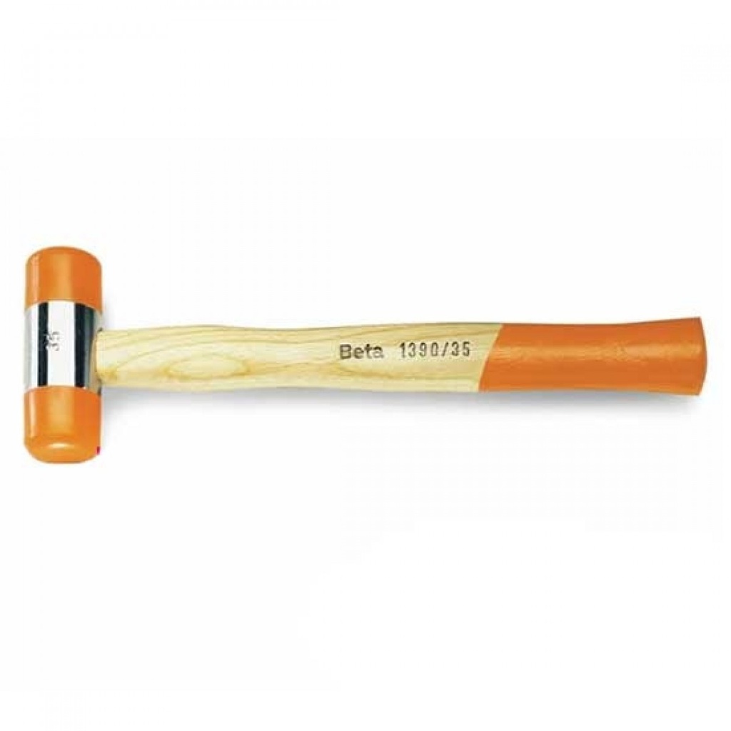 Maillet à embouts nylon, manche bois BETA 1390/45