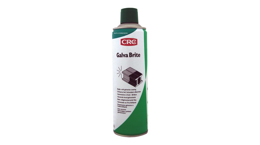 Revêtement de finition protecteur avec l'aspect brillant CRC Galva Brite Industrial aérosol 500ml