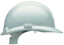 Casque de sécurité fabriqué en polyéthylène avec coiffe en textile à 6 points Blanc CENTURION 1125 PN-SLIP-30MM