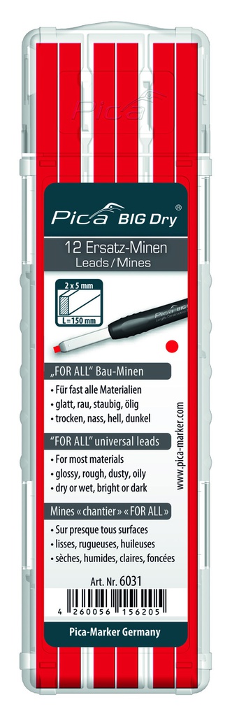 Pica BIG-Dry Refill-set FOR ALL red