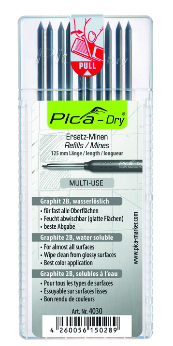 Pica DRY Refill-Set Graphite (10)