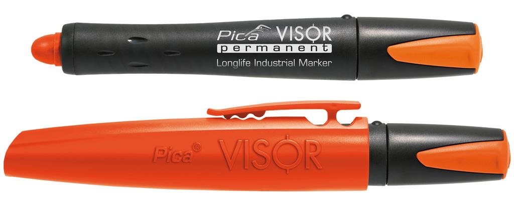 VISOR permanent marker, fluo-orange
