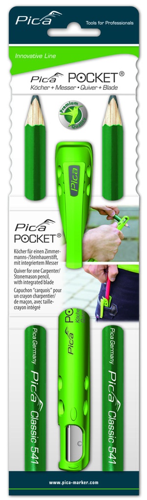 Pica Pocket with 1 stonemason pencil 24cm