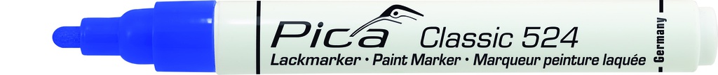 Paint-/Industry marker 2-4mm, Round tip, blue